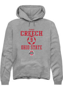 Tanner Creech  Rally Ohio State Buckeyes Mens Graphite NIL Sport Icon Long Sleeve Hoodie