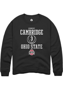 Kennedy Cambridge  Rally Ohio State Buckeyes Mens Black NIL Sport Icon Long Sleeve Crew Sweatshi..