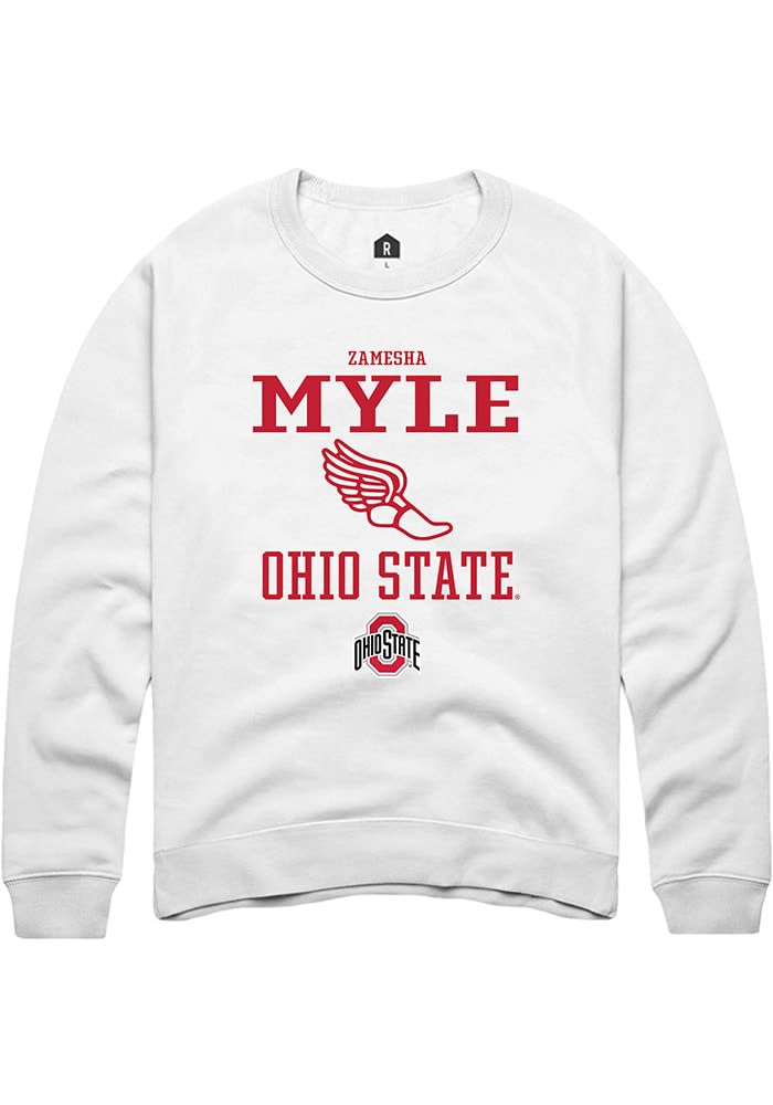 zamesha Myle Rally Ohio State Buckeyes Mens NIL Sport Icon Long Sleeve Crew Sweatshirt