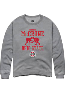 Brendan McCrone  Rally Ohio State Buckeyes Mens Graphite NIL Sport Icon Long Sleeve Crew Sweatsh..