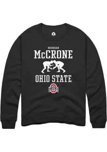 Brendan McCrone  Rally Ohio State Buckeyes Mens Black NIL Sport Icon Long Sleeve Crew Sweatshirt