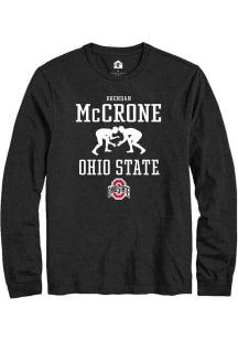 Brendan McCrone  Ohio State Buckeyes Black Rally NIL Sport Icon Long Sleeve T Shirt