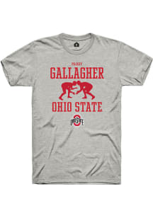 Paddy Gallagher Ash Ohio State Buckeyes NIL Sport Icon Short Sleeve T Shirt