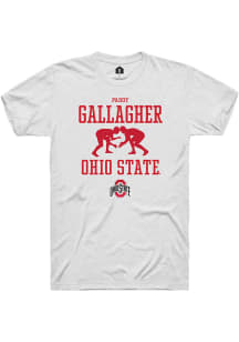 Paddy Gallagher White Ohio State Buckeyes NIL Sport Icon Short Sleeve T Shirt