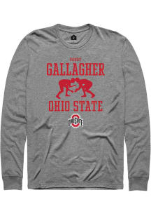 Paddy Gallagher Rally Mens Graphite Ohio State Buckeyes NIL Sport Icon Tee