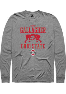 Paddy Gallagher Rally Mens Graphite Ohio State Buckeyes NIL Sport Icon Tee