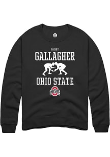 Paddy Gallagher Rally Mens Black Ohio State Buckeyes NIL Sport Icon Crew Sweatshirt