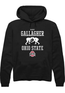 Paddy Gallagher Rally Mens Black Ohio State Buckeyes NIL Sport Icon Hooded Sweatshirt