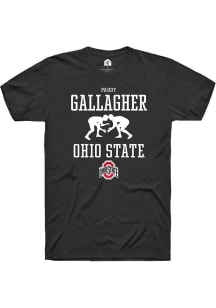 Paddy Gallagher Black Ohio State Buckeyes NIL Sport Icon Short Sleeve T Shirt