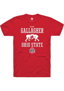 Paddy Gallagher  Ohio State Buckeyes Red Rally NIL Sport Icon Short Sleeve T Shirt