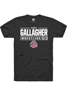 Paddy Gallagher  Ohio State Buckeyes Black Rally NIL Stacked Box Short Sleeve T Shirt