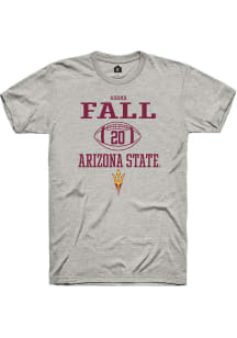 Adama Fall  Arizona State Sun Devils Ash Rally NIL Sport Icon Short Sleeve T Shirt