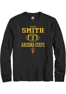 Clayton Smith  Arizona State Sun Devils Black Rally NIL Sport Icon Long Sleeve T Shirt