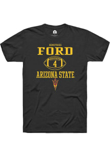 Demetries Ford  Arizona State Sun Devils Black Rally NIL Sport Icon Short Sleeve T Shirt