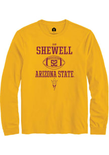 Ian Shewell  Arizona State Sun Devils Gold Rally NIL Sport Icon Long Sleeve T Shirt