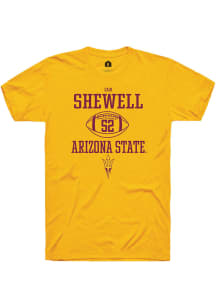 Ian Shewell  Arizona State Sun Devils Gold Rally NIL Sport Icon Short Sleeve T Shirt