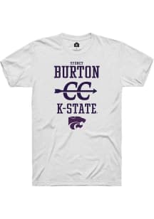 Sydney Burton White K-State Wildcats NIL Sport Icon Short Sleeve T Shirt