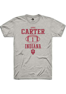 Andre Carter  Indiana Hoosiers Ash Rally NIL Sport Icon Short Sleeve T Shirt