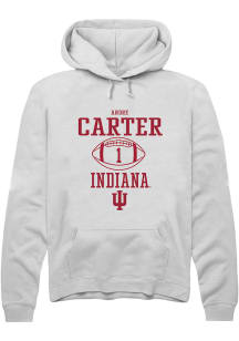 Andre Carter  Rally Indiana Hoosiers Mens White NIL Sport Icon Long Sleeve Hoodie