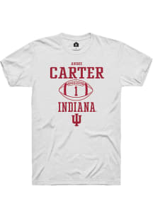 Andre Carter  Indiana Hoosiers White Rally NIL Sport Icon Short Sleeve T Shirt