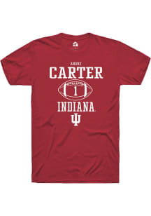 Andre Carter  Indiana Hoosiers Red Rally NIL Sport Icon Short Sleeve T Shirt