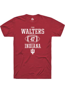 Finn Walters  Indiana Hoosiers Red Rally NIL Sport Icon Short Sleeve T Shirt