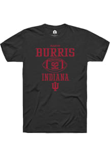 Marcus Burris  Indiana Hoosiers Black Rally NIL Sport Icon Short Sleeve T Shirt
