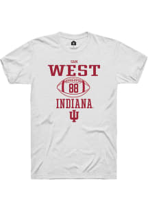 Sam West  Indiana Hoosiers White Rally NIL Sport Icon Short Sleeve T Shirt