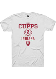 Gabe Cupps  Indiana Hoosiers White Rally NIL Sport Icon Short Sleeve T Shirt