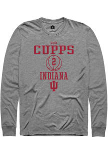 Gabe Cupps  Indiana Hoosiers Grey Rally NIL Sport Icon Long Sleeve T Shirt