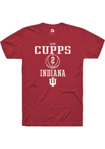 Gabe Cupps  Indiana Hoosiers Red Rally NIL Sport Icon Short Sleeve T Shirt