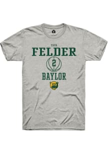 Yaya Felder  Baylor Bears Ash Rally NIL Sport Icon Short Sleeve T Shirt