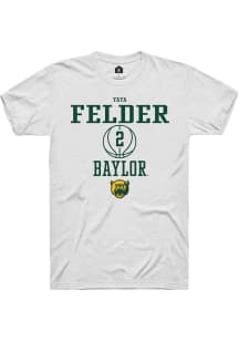 Yaya Felder  Baylor Bears White Rally NIL Sport Icon Short Sleeve T Shirt