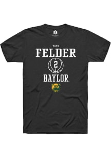 Yaya Felder  Baylor Bears Black Rally NIL Sport Icon Short Sleeve T Shirt