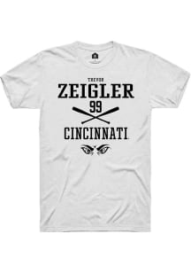 Trevor Zeigler  Cincinnati Bearcats White Rally NIL Sport Icon Short Sleeve T Shirt