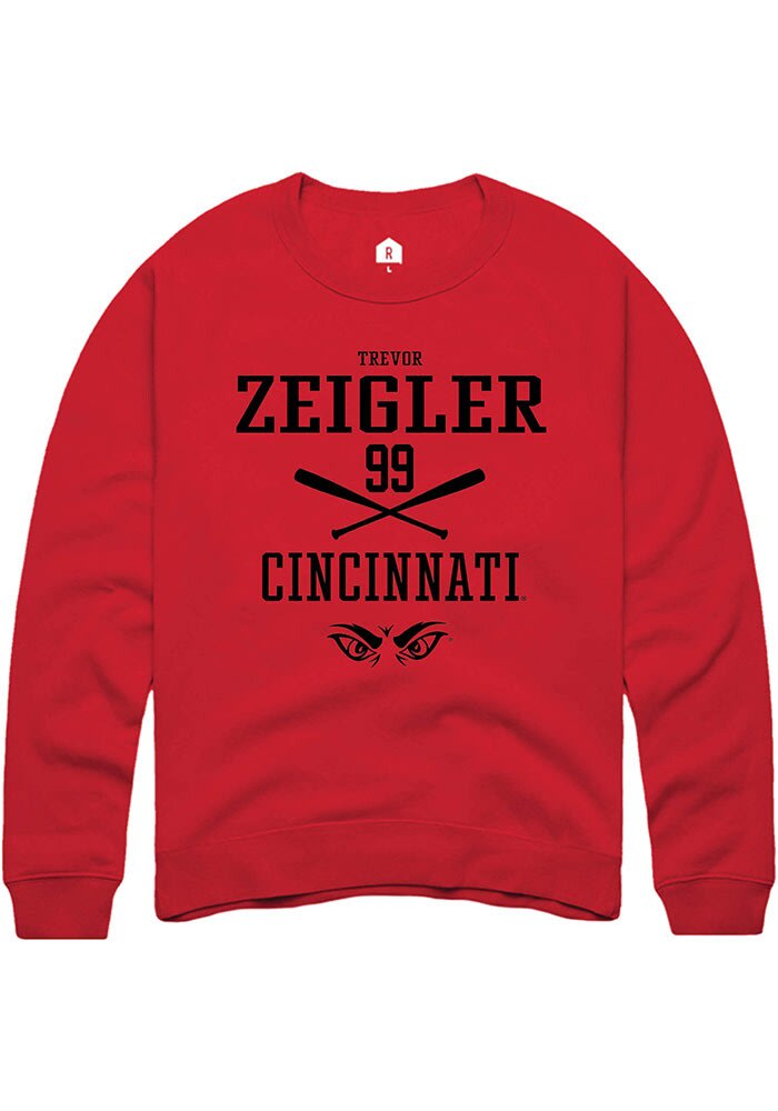 Trevor Zeigler Rally Cincinnati Bearcats Mens NIL Sport Icon Long Sleeve Crew Sweatshirt