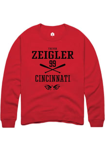 Trevor Zeigler  Rally Cincinnati Bearcats Mens Red NIL Sport Icon Long Sleeve Crew Sweatshirt