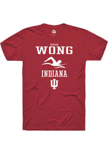 Benson Wong  Indiana Hoosiers Red Rally NIL Sport Icon Short Sleeve T Shirt