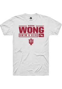 Benson Wong  Indiana Hoosiers White Rally NIL Stacked Box Short Sleeve T Shirt