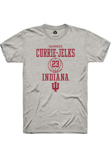 Sharnecce Currie-Jelks  Indiana Hoosiers Ash Rally NIL Sport Icon Short Sleeve T Shirt