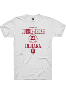 Sharnecce Currie-Jelks  Indiana Hoosiers White Rally NIL Sport Icon Short Sleeve T Shirt