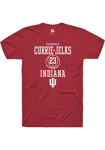 Sharnecce Currie-Jelks  Indiana Hoosiers Red Rally NIL Sport Icon Short Sleeve T Shirt