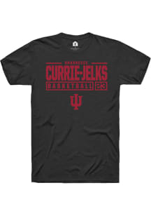 Sharnecce Currie-Jelks  Indiana Hoosiers Black Rally NIL Stacked Box Short Sleeve T Shirt