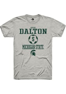 Regan Dalton  Michigan State Spartans Ash Rally NIL Sport Icon Short Sleeve T Shirt
