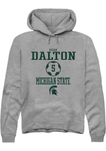 Regan Dalton  Rally Michigan State Spartans Mens Grey NIL Sport Icon Long Sleeve Hoodie