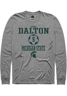 Regan Dalton  Michigan State Spartans Grey Rally NIL Sport Icon Long Sleeve T Shirt