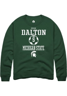 Regan Dalton  Rally Michigan State Spartans Mens Green NIL Sport Icon Long Sleeve Crew Sweatshirt