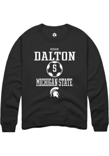 Regan Dalton  Rally Michigan State Spartans Mens Black NIL Sport Icon Long Sleeve Crew Sweatshirt