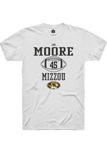 Joe Moore  Missouri Tigers White Rally NIL Sport Icon Short Sleeve T Shirt