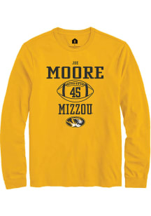 Joe Moore  Missouri Tigers Gold Rally NIL Sport Icon Long Sleeve T Shirt